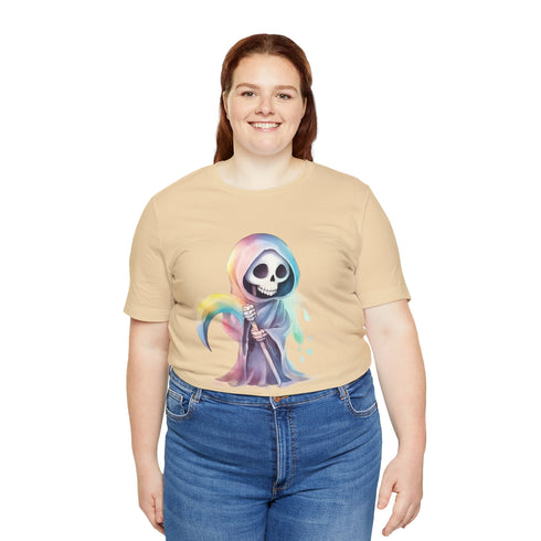 Cute Colorful Reaper - Short Sleeve Tee